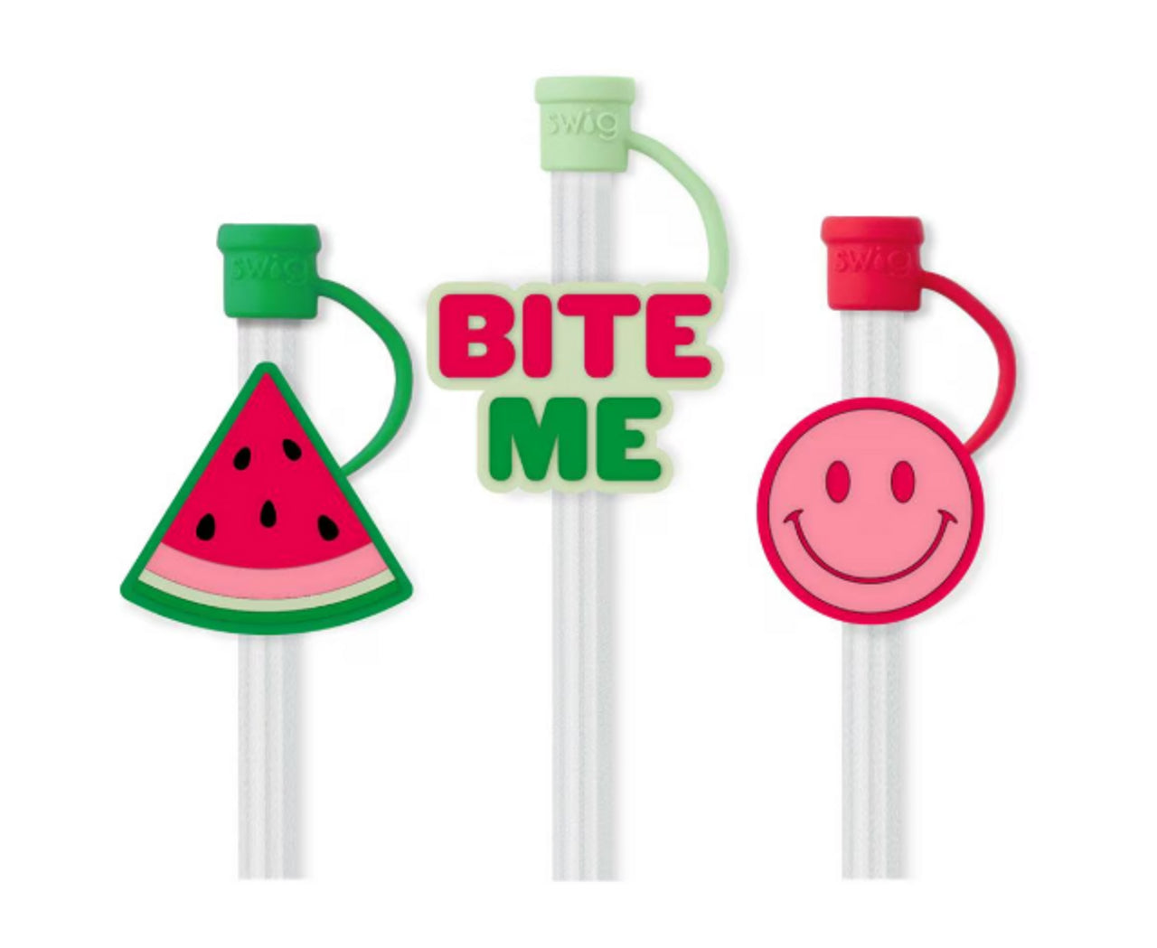 Swig Life Melon Slice Straw Topper Set