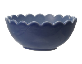 Stoneware Scalloped Bowl