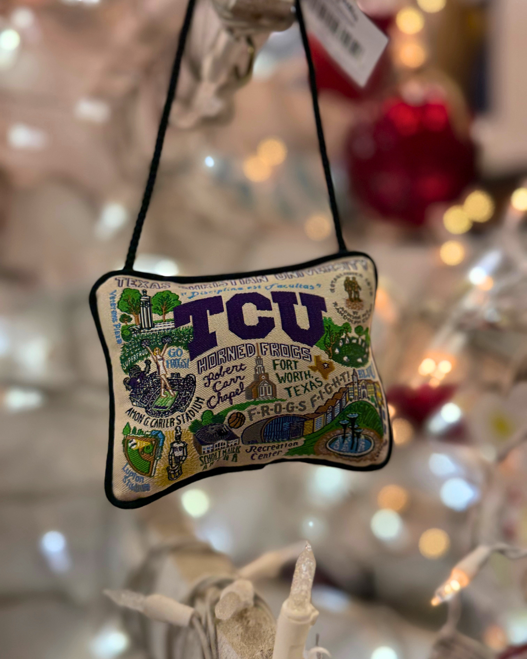 TCU Mini Pillow Ornament