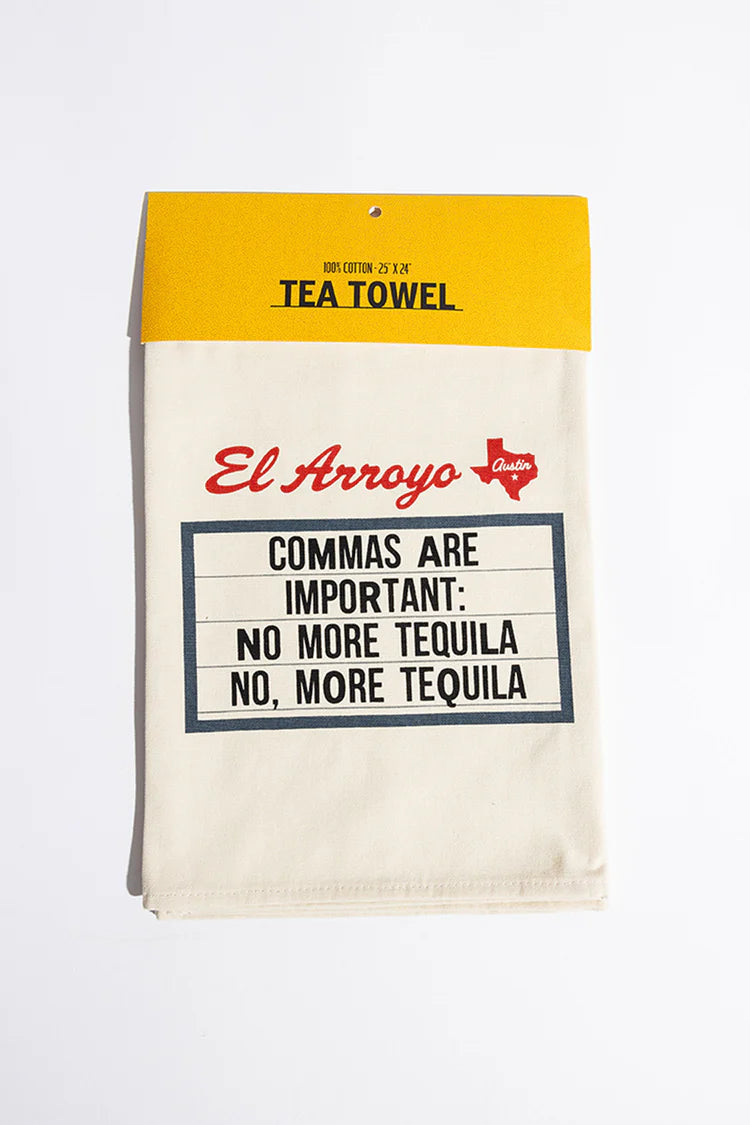 Tea Towel - Commas Are Important