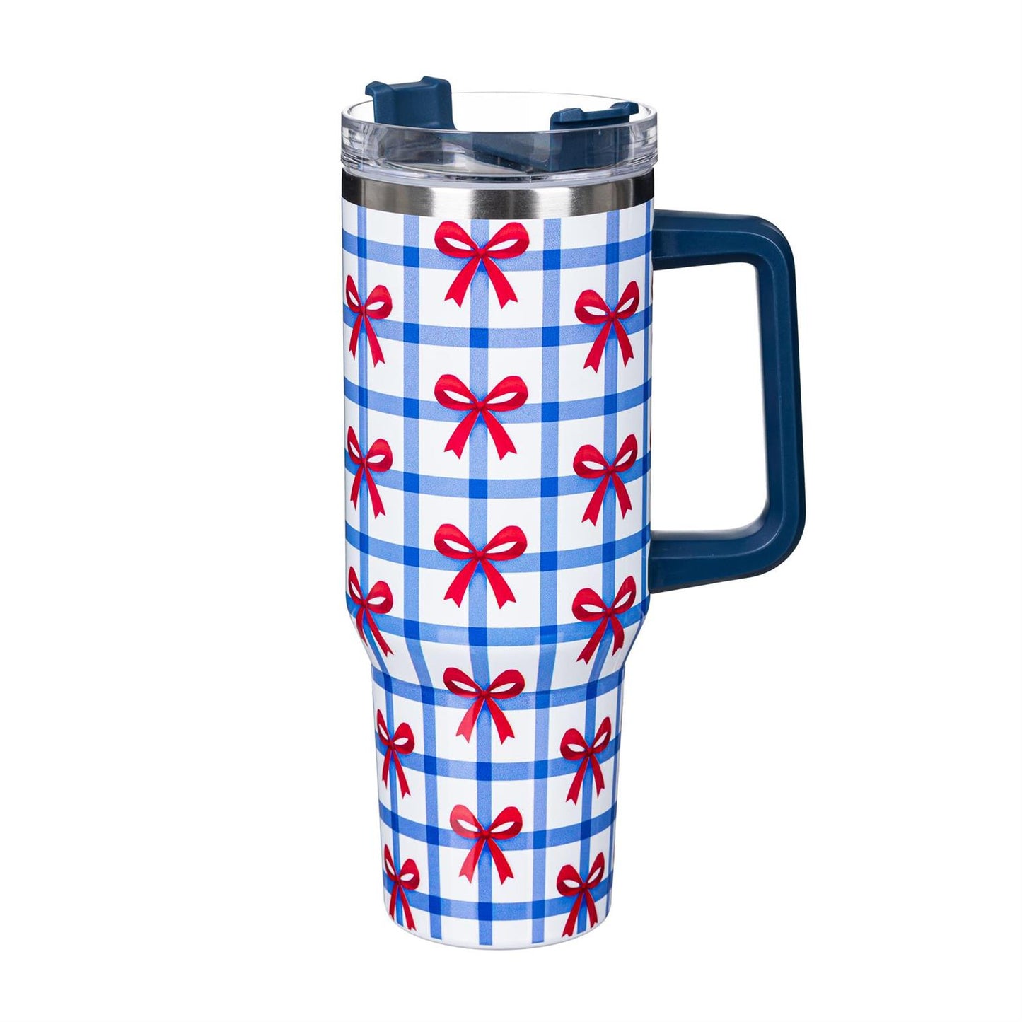 Red, White, & Bloom Bows Tumbler