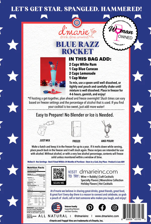 Blue Razz Rocket Coktail Mix