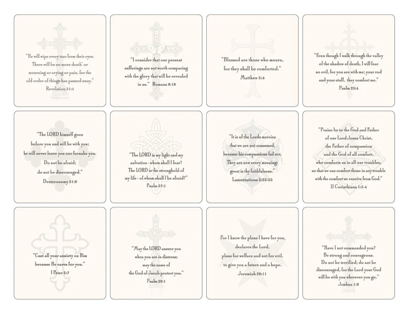 Assorted Verse Cards with Easel: Grief