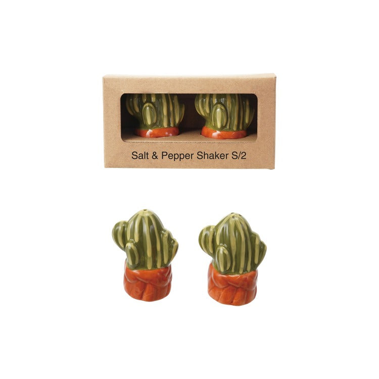 Hazel Mazel Cactus Salt & Pepper Shaker Set
