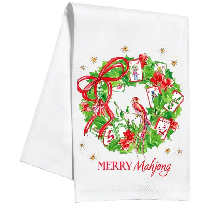 Merry Mahjong Kitchen Towel