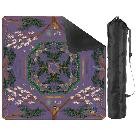 Mahjong Mat - Majestic Purple Chinoiserie