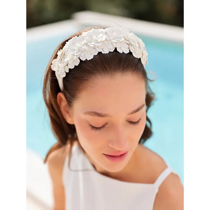 Ivory Flora Headband
