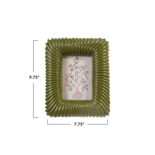 Resin Ribbed Photo Frame