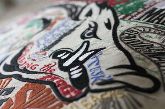 Arkansas, University of Collegiate Embroidered Pillow