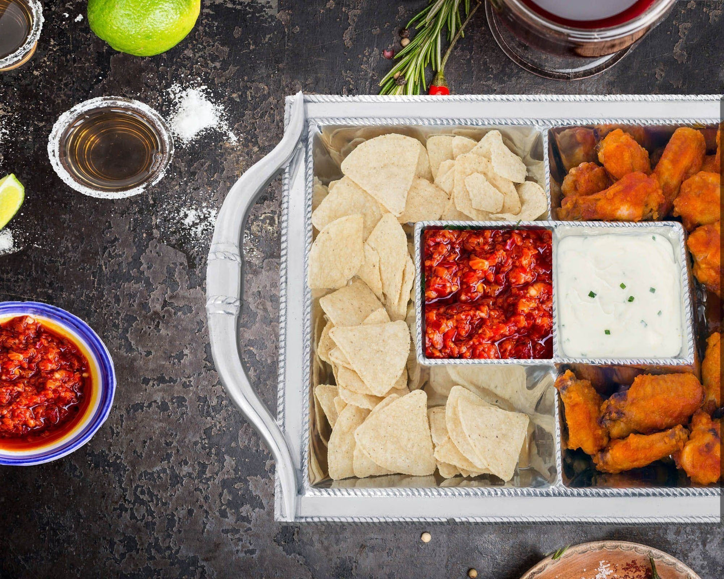 Longhorn Entertainment Tray by Arthur Court