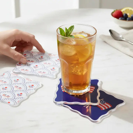 All-American Darling Acrylic Coaster Set