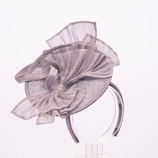 Round Sinamay Base Fascinator - Kentucky Derby wear