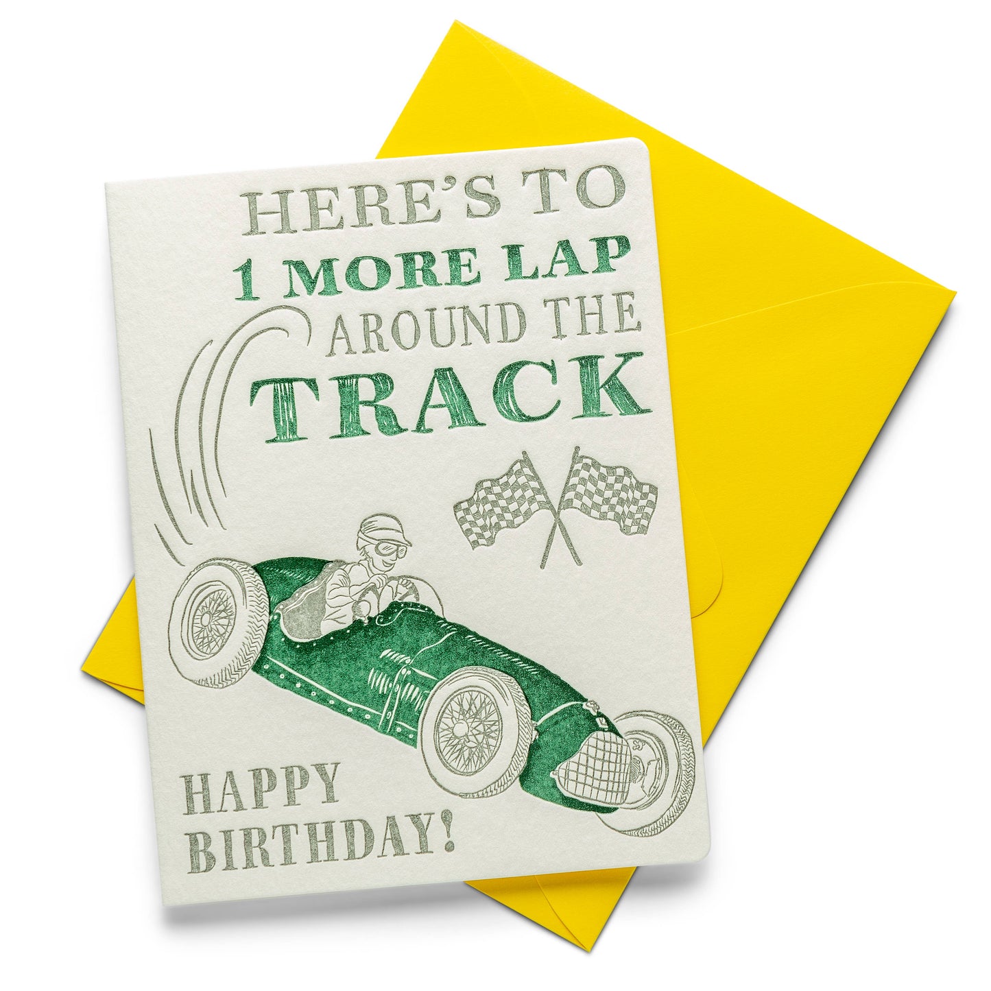 Race Car Birthday Greeting Card