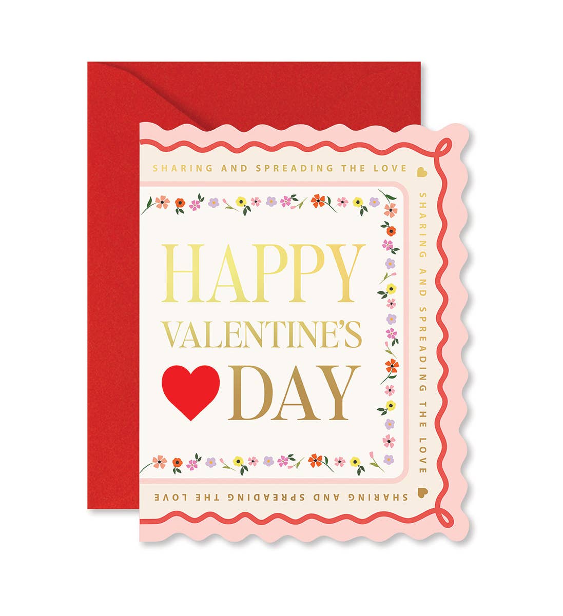 Valentine's Day Scallop Greeting Card