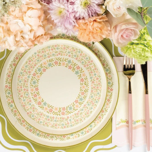 Floral Meadow Dessert Plates