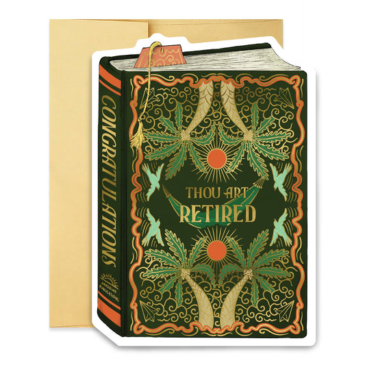 Thou Art Retired Book Card