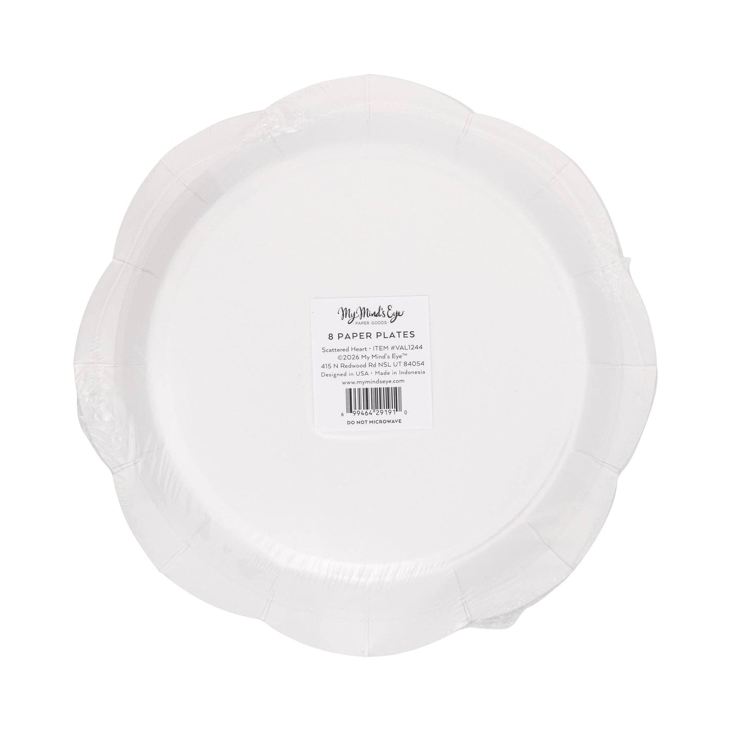 Scalloped Scattered Heart Plate