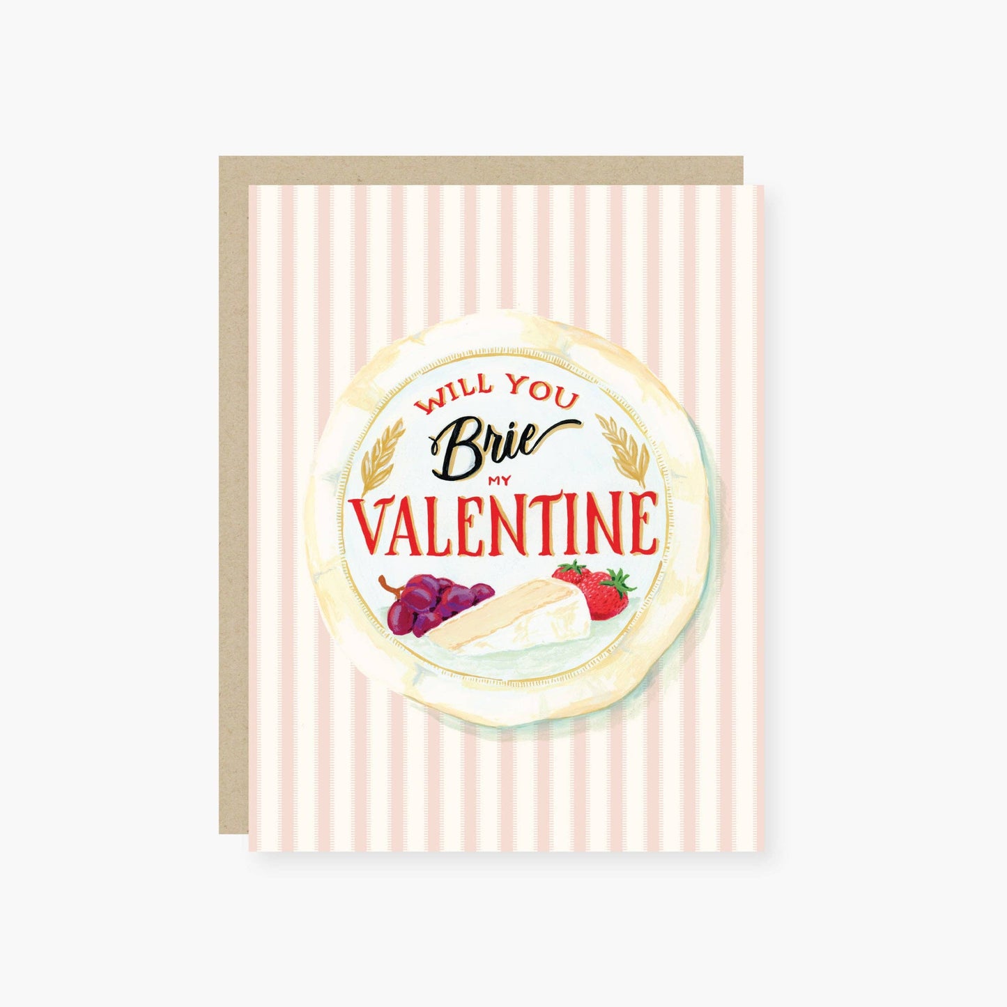 Holiday Junkie Will you Brie my Valentine Card