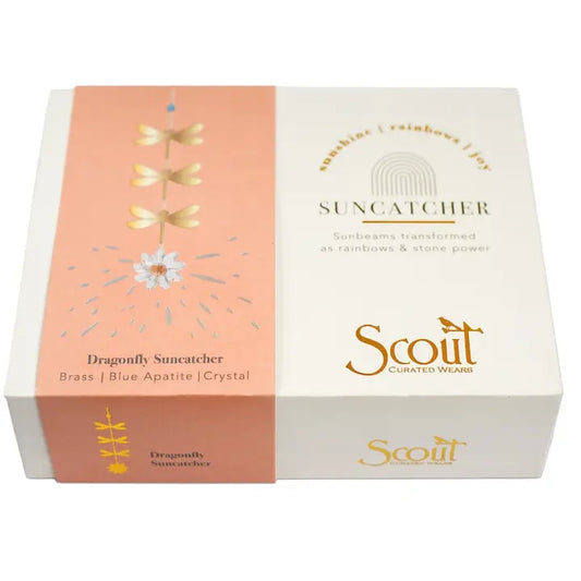 Suncatcher - Dragonfly/Blue Apatite