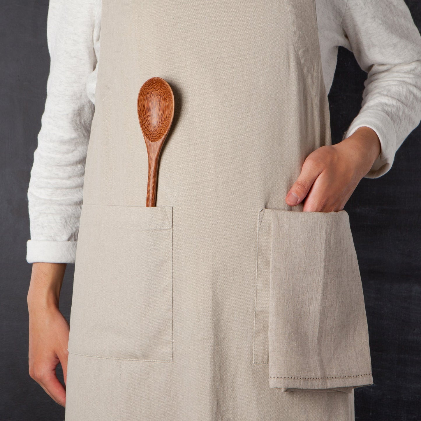Danica Heirloom Dove Gray Stonewash Apron
