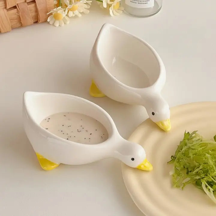 Goose Waddle Ceramic Dipping Dish