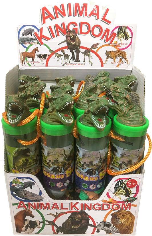 Dinosaur Figurines with T-Rex Head Topper