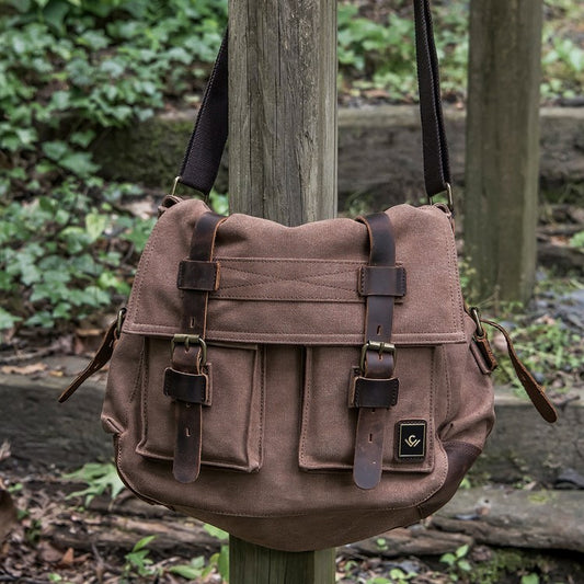 Cole Wheeler Canvas Messenger Bag