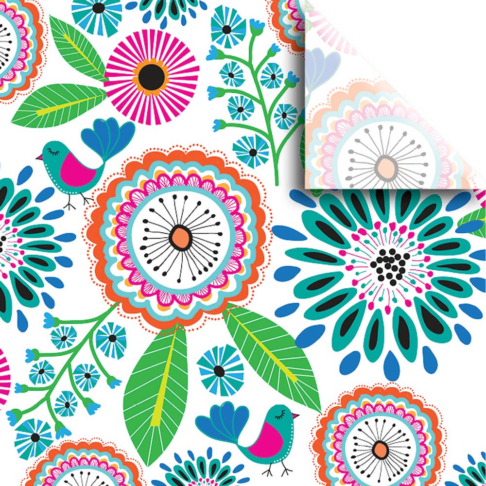 Pretty Printed Petunia Tissue