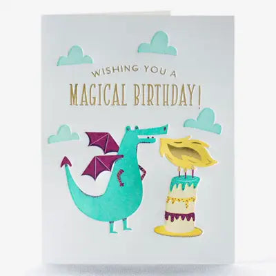 Dragon Candle Birthday Card