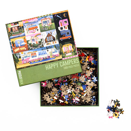 Happy Campers 1000 Piece Puzzle