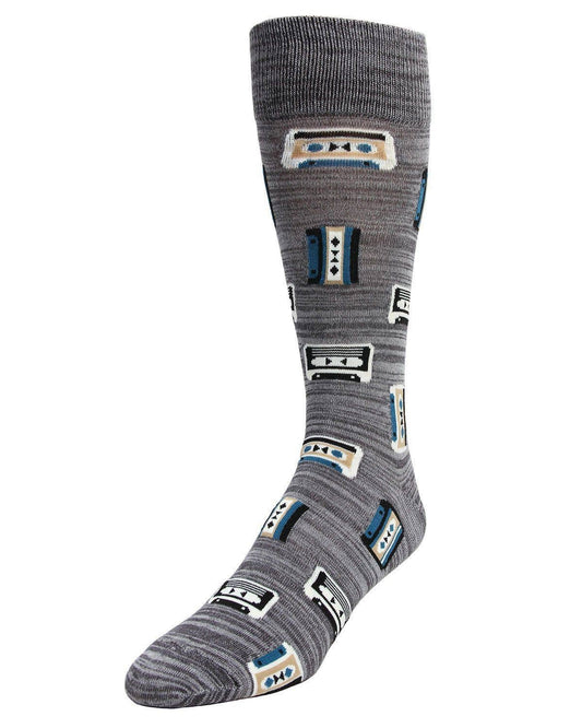 Mixtape Cassette Bamboo Men's Crew Socks