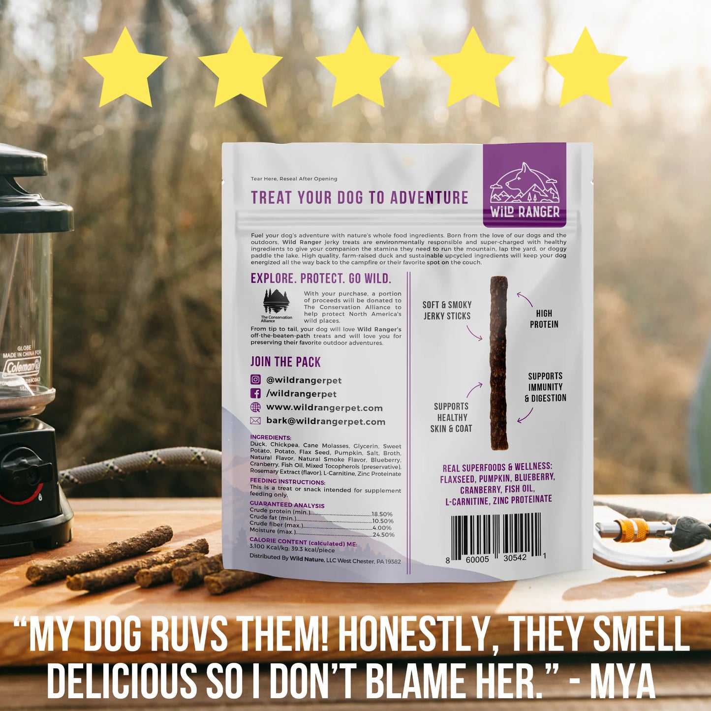 Wild Ranger Duck Jerky Dog Treats