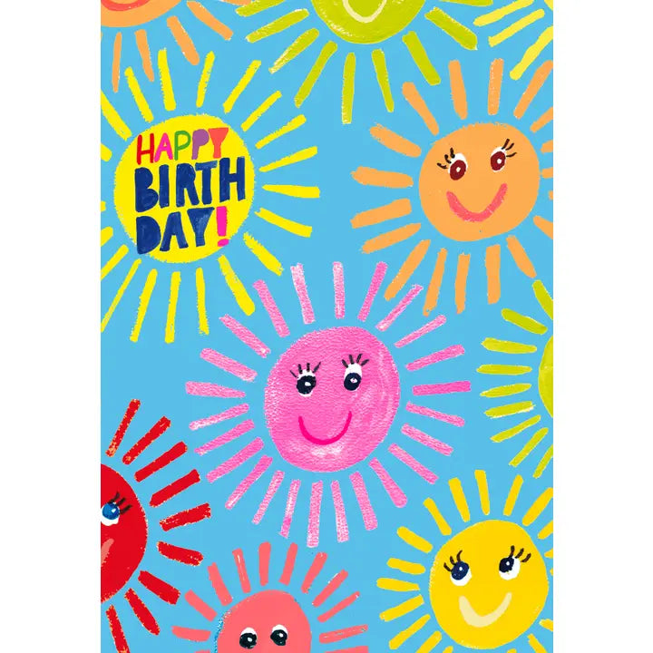 Birthday Smiley Sunshine Greeting Card Paper Salad