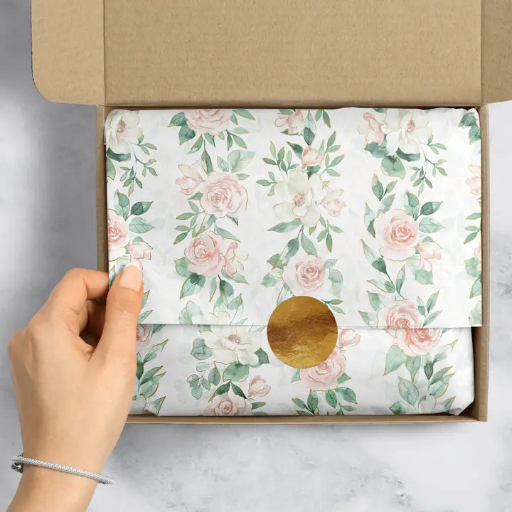 Pink Roses Designer Tissue