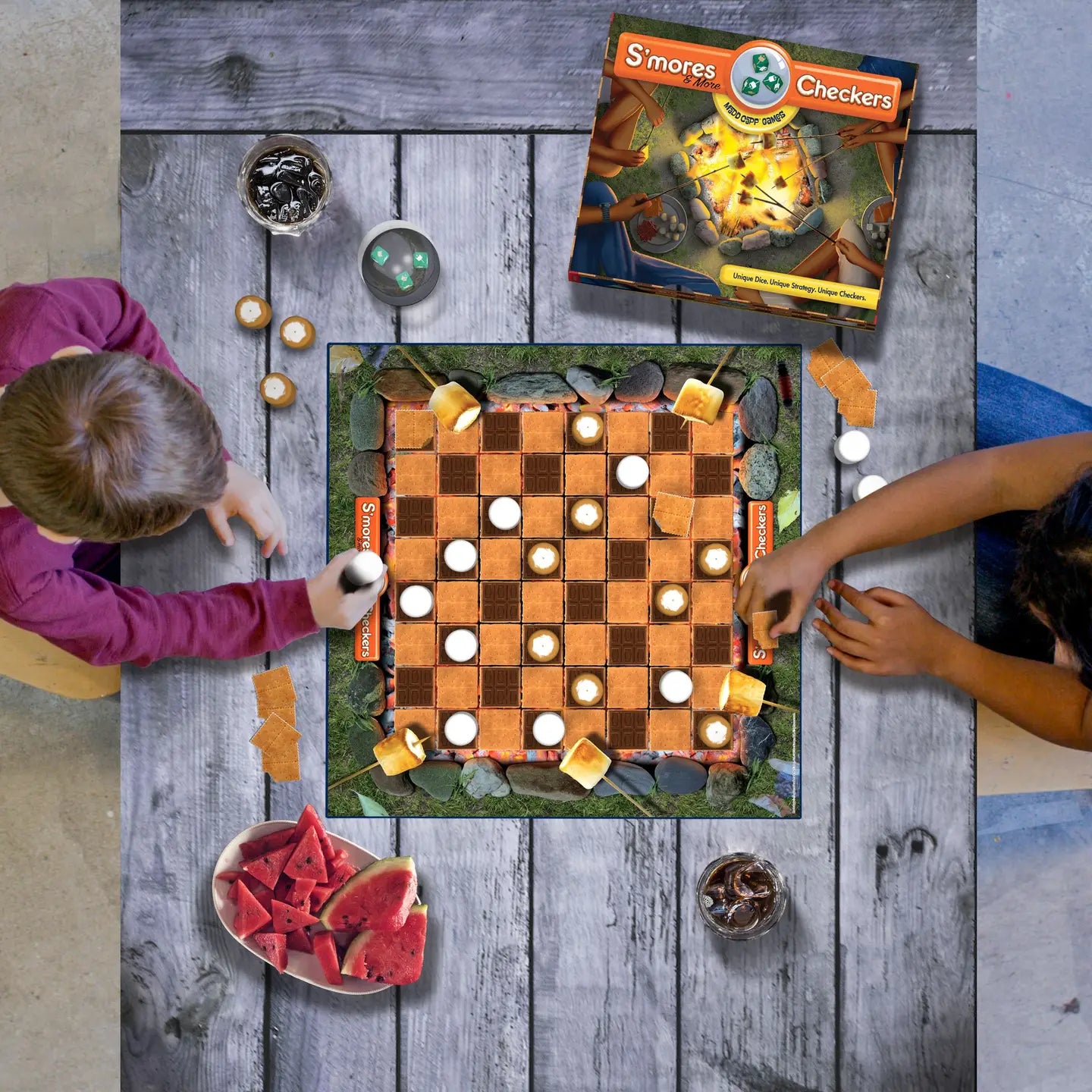 Smores Checkers Board Game