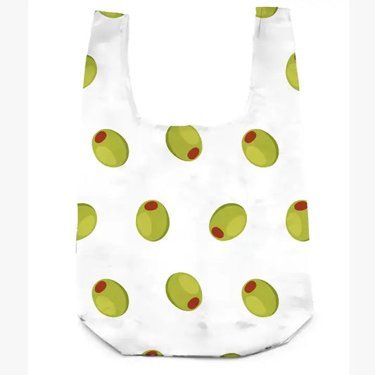 2-in-1 Bag Charm & Reusable Shopper Bag - Green Olive