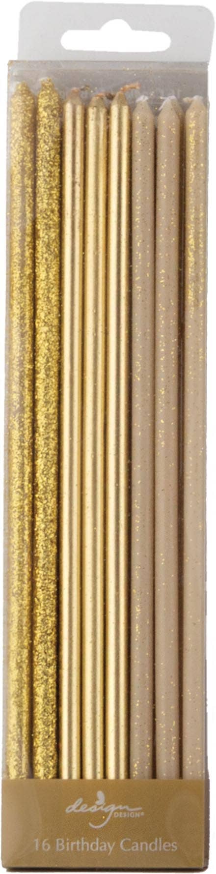 Extra Long Stick Candles-Soft Gold