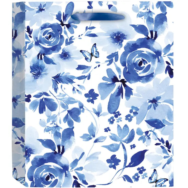 Indigo Rosettes Medium Gift Bag