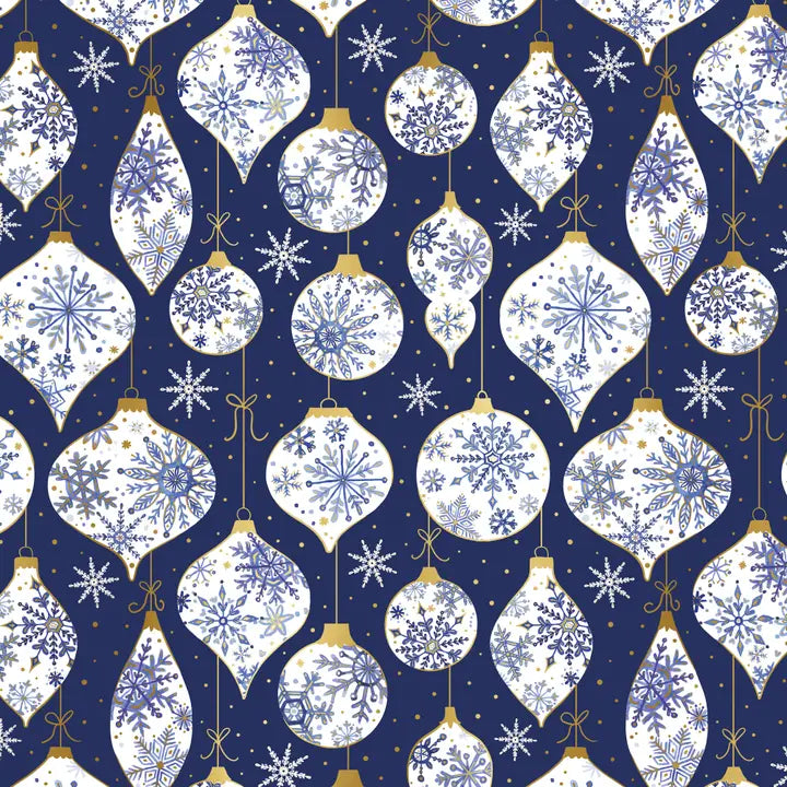 Gift Wrap - Frosted Ornaments - Jumbos