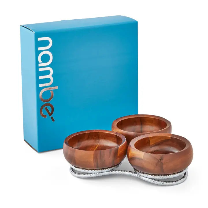 Nambe Braid Condiment Server