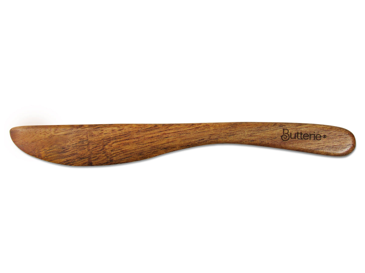 Butterie Acacia Wood Flip-Top Butter Dish And Spreader