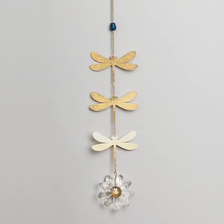 Suncatcher - Dragonfly/Blue Apatite