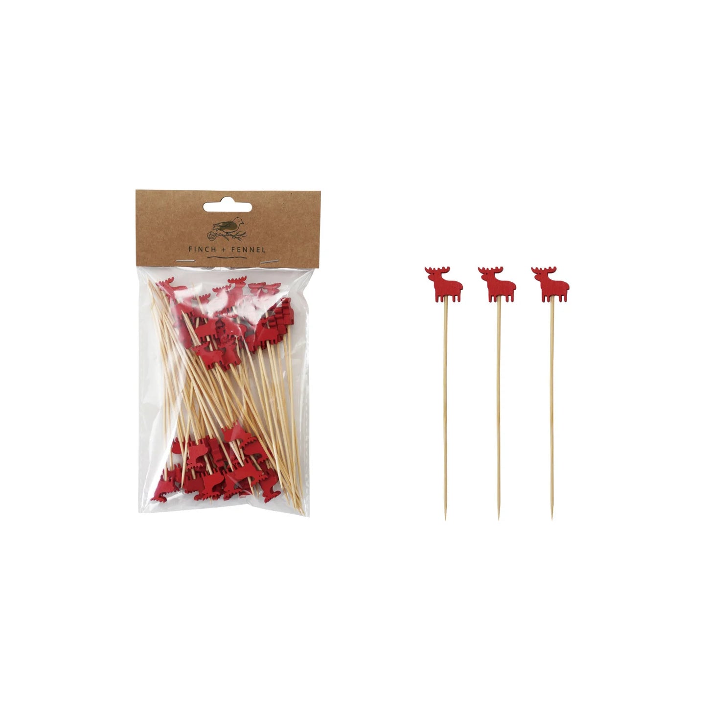 Finch + Fennel Bamboo Moose Skewers