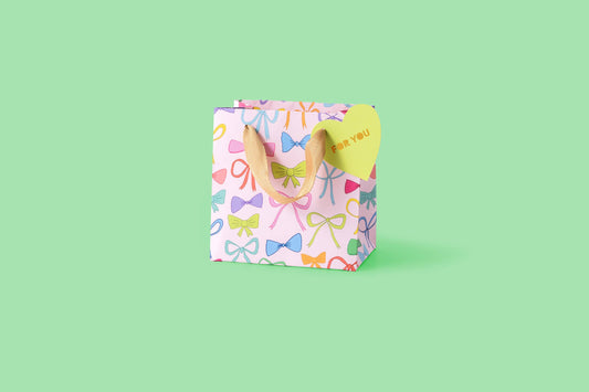 Colorful Bows Gift Bag: Small