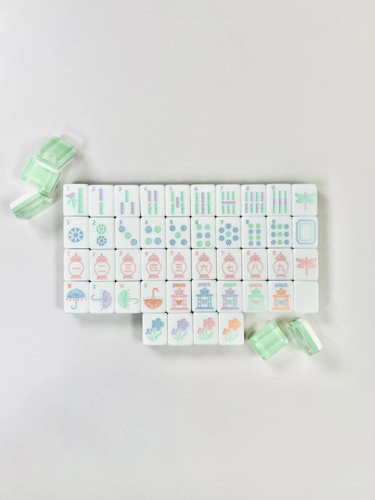 Garden Party Pastel Mahjong Tile Set
