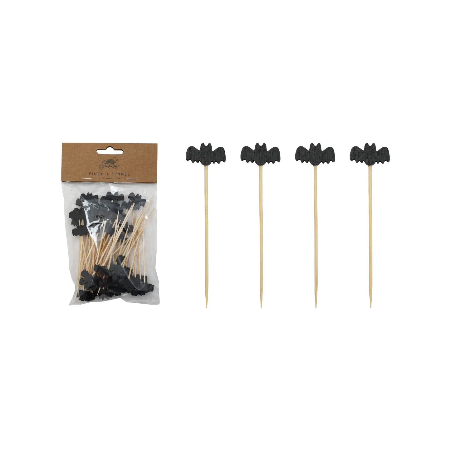 Finch + Fennel Bamboo Bat Skewers