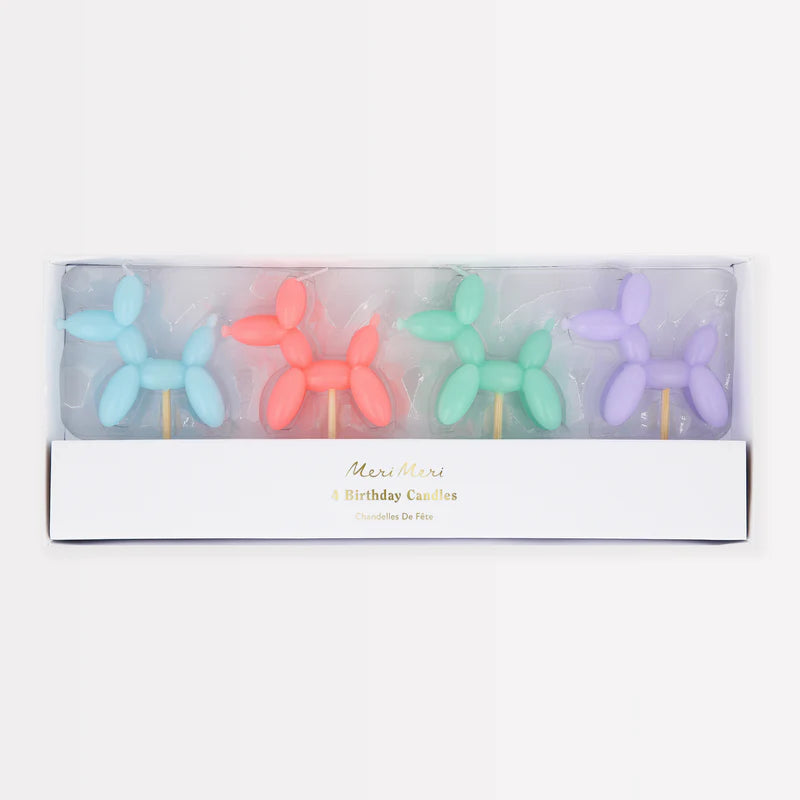 Balloon Dog Birthday Candles