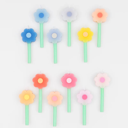 Rainbow Mini Daisy Candles