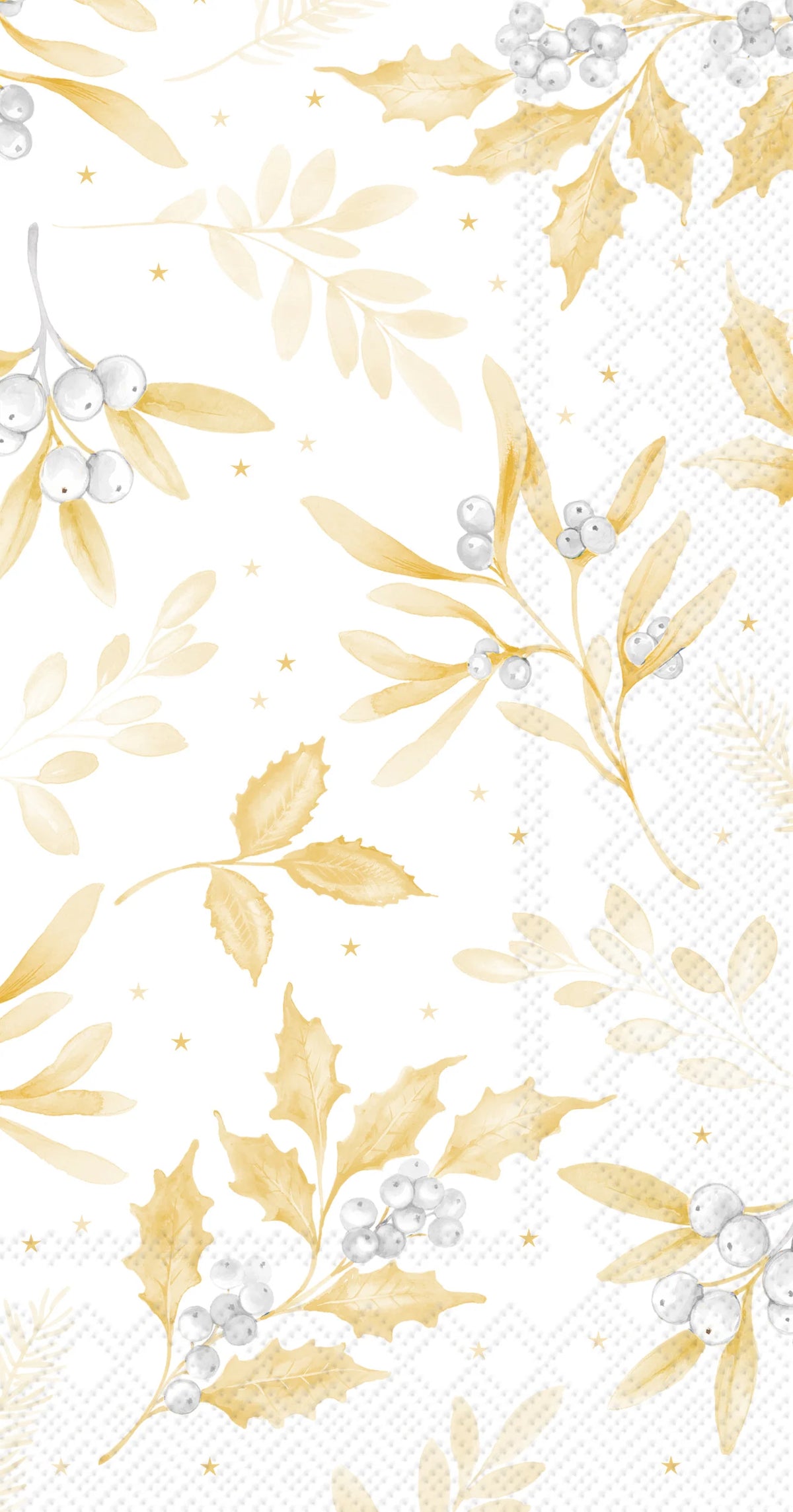 Branches Of Harmony White Gold Guest Towels