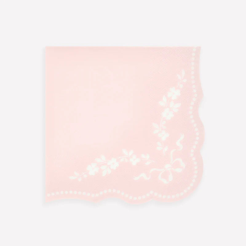 Pink Floral Large Napkins